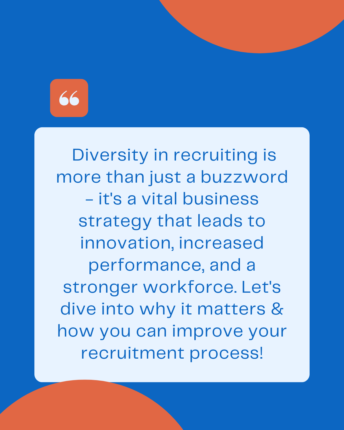 Diversity in recruiting